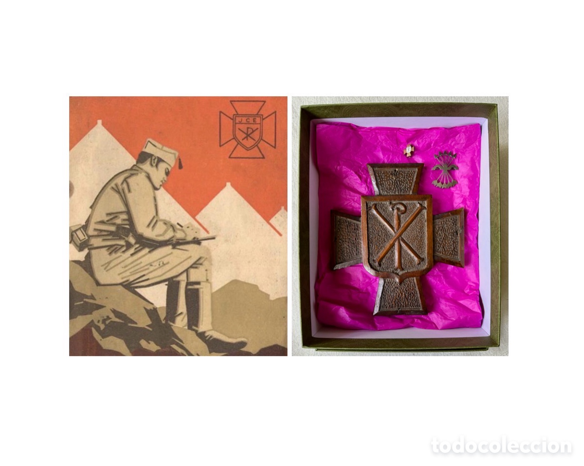 Militaria: Guerra civil, 1936-1939 y dictadura del General Franco. Lote de Acci&oacute;n Cat&oacute;lica Espa&ntilde;ola.