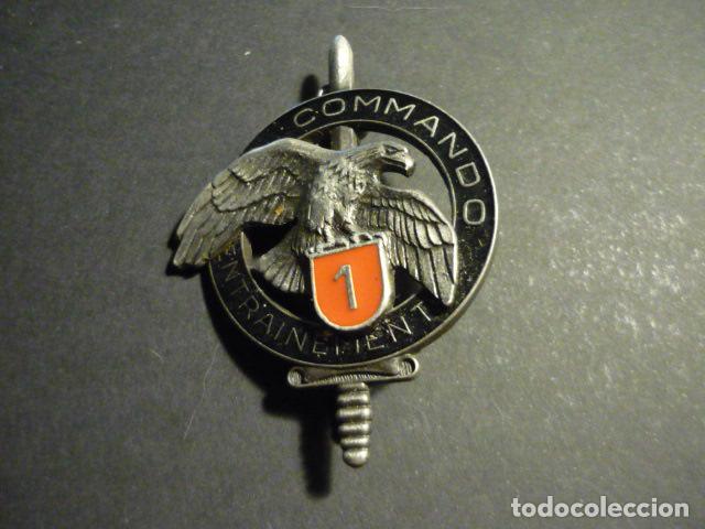 Militaria: COMMANDO ENTRAINEMENT 1 PLACA MILITAR 5,5 X 4 CM