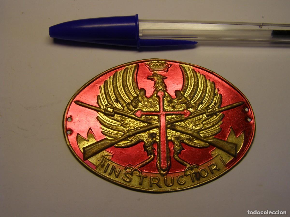 Militaria: Gran insignia de instructor, Ej&eacute;rcito Espa&ntilde;ol, a&ntilde;os 50-60