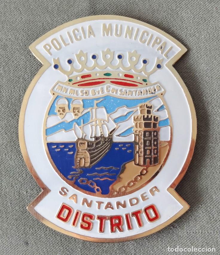 Militaria: PLACA POLIC&Iacute;A MUNICIPAL DE DISTRITO DE SANTANDER