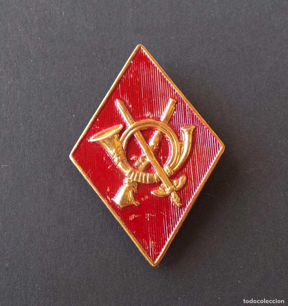 Militaria: DISTINTIVO DE CUELLO. ROMBO INFANTER&Iacute;A.