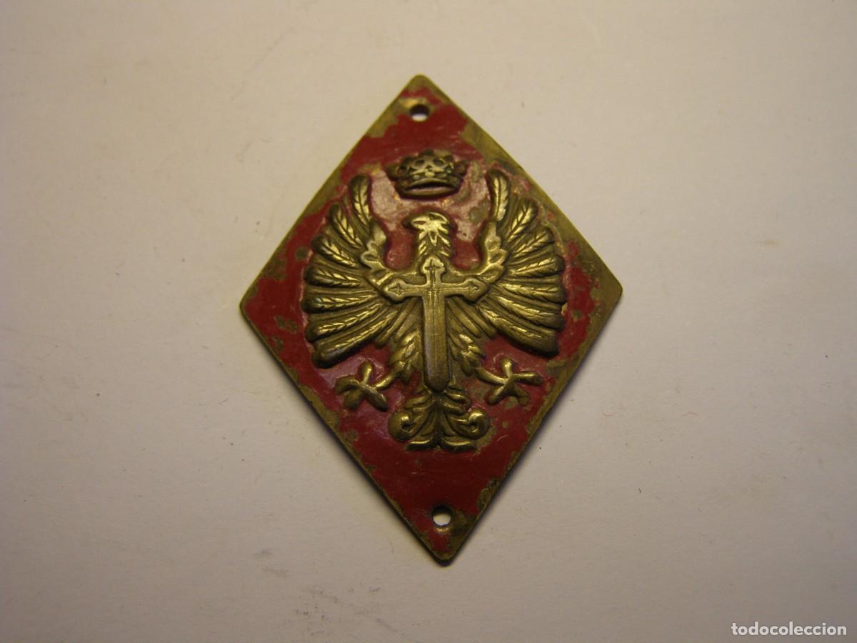 Militaria: Rombo insignia de centro de reclutamiento CIR, Ej&eacute;rcito Espa&ntilde;ol, a&ntilde;os 60-70. Raro.