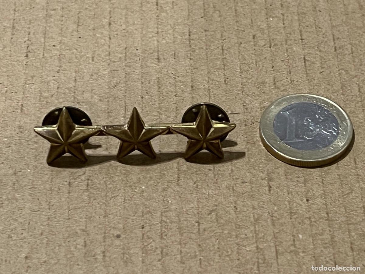 Militaria: Insignia de metal militar EJ&Eacute;RCITO COLOMBIA 3 estrellas