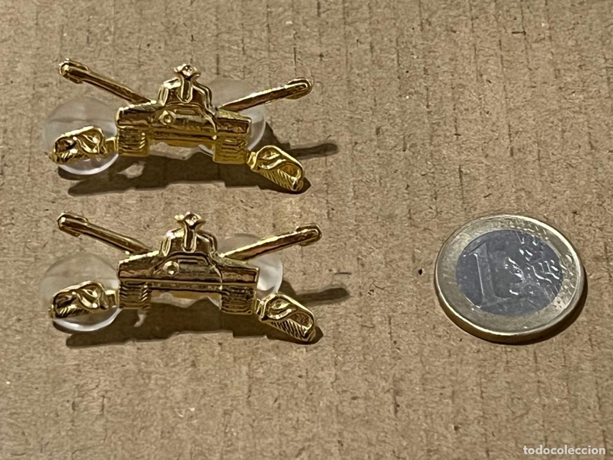 Militaria: 2 Insignias de metal militar EJ&Eacute;RCITO NACIONAL COLOMBIA caballer&iacute;a