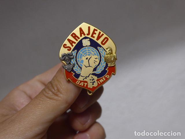 Militaria: Antigua insignia o emblema frances de Sarajevo 95, Yugoslavia, Balcanes, 1995