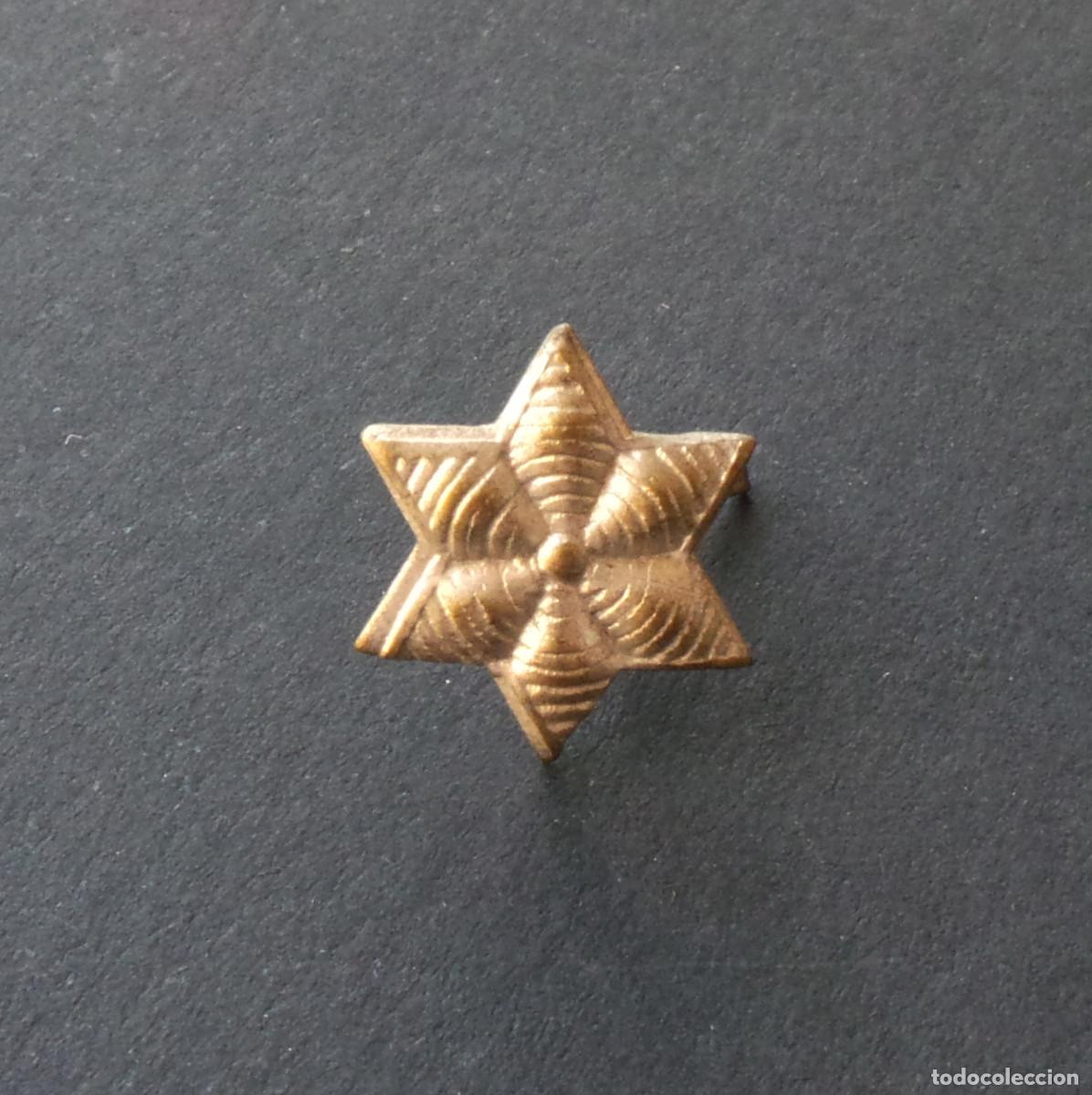 Militaria: DISTINTIVO. ESTRELLA 6 PUNTAS. GUERRA CIVIL - 1,4 CM DE DI&Aacute;METRO, APROX.