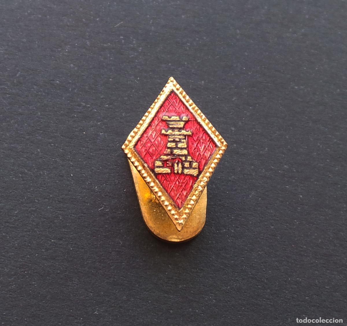 Militaria: DISTINTIVO ESMALTADO. ROMBO DE SOLAPA. INGENIEROS.
