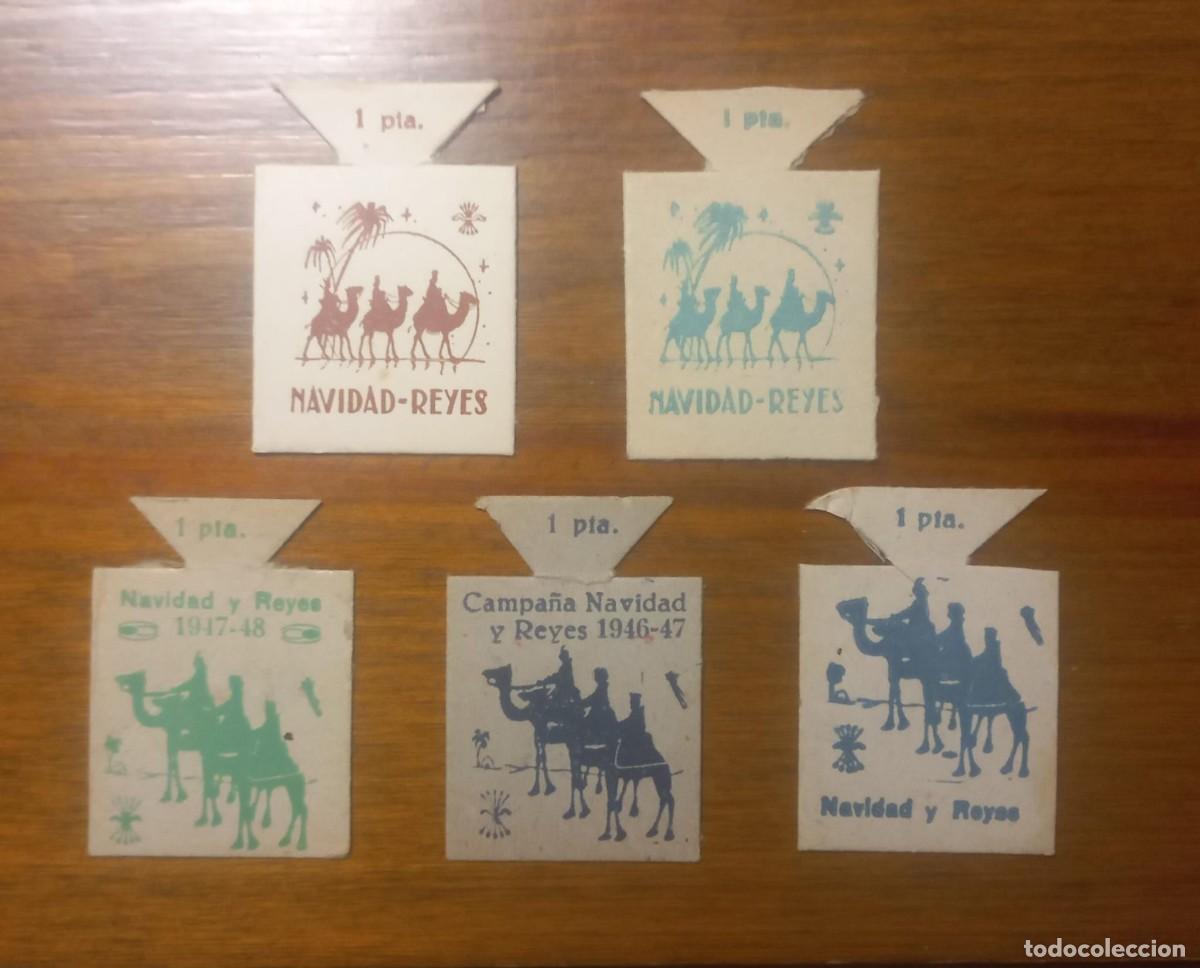 Militaria: UNO A ELEGIR, Emblemas auxilio social, FRENTE JUVENTUDES, falange, campa&ntilde;a navidad reyes.