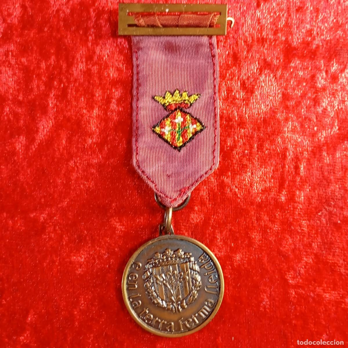 Militaria: MEDALLA DE PECHO - INSIGNIA - POLICIA MUNICIPAL L&Eacute;RIDA SANTA CECILIA 1646 - E EN LA TERRA FERMA / 65