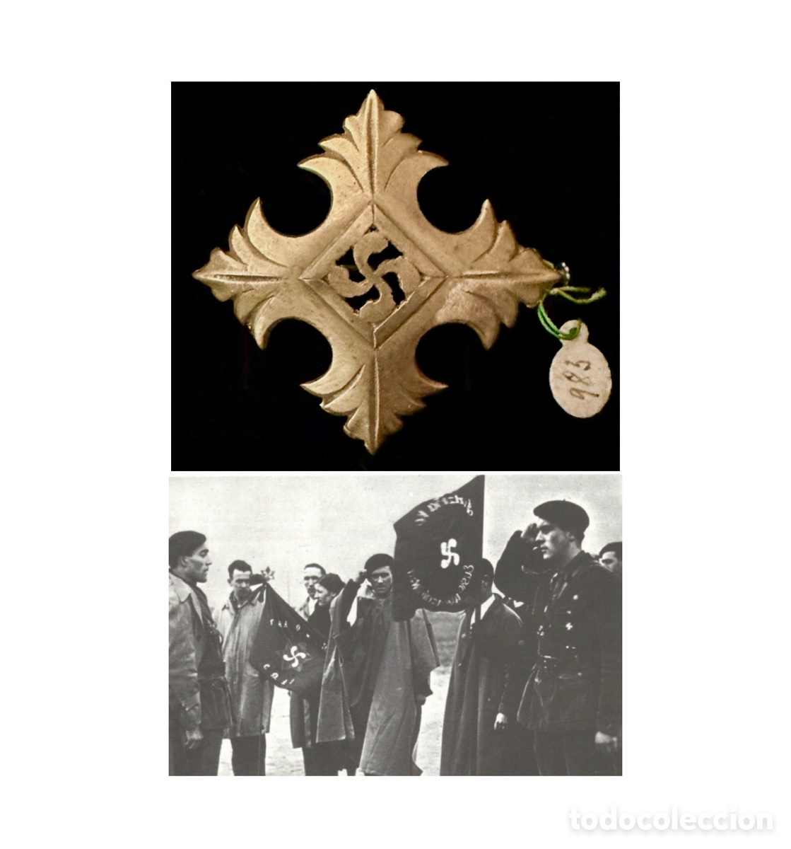 Militaria: Lauburu, emblema de los gudaris vascos (guerreros).