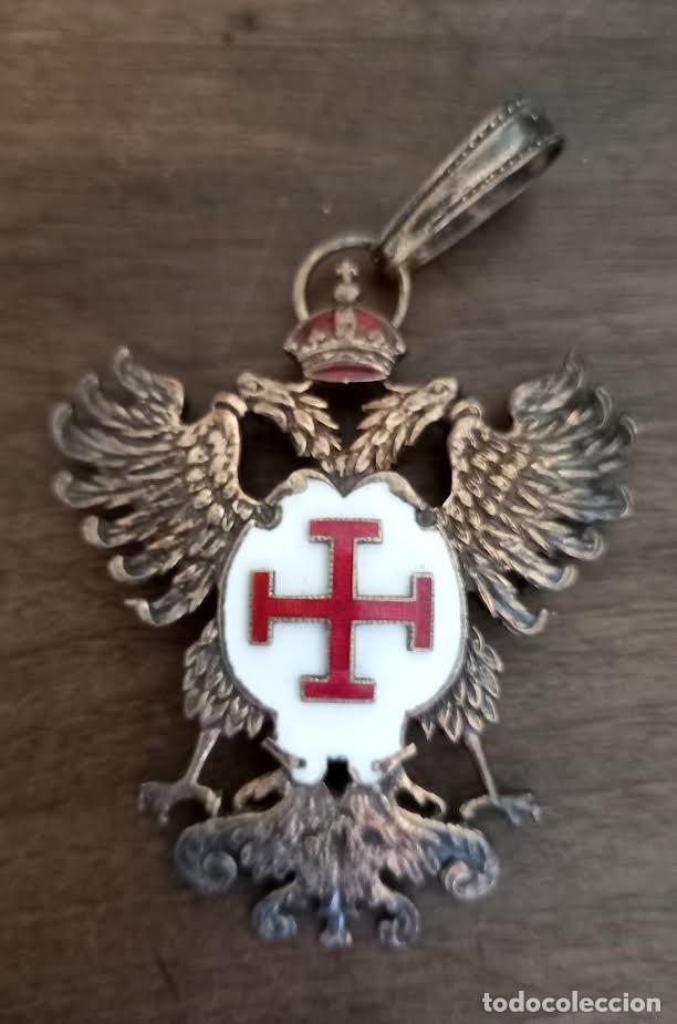 Militaria: Cap&iacute;tulo de Caballeros del Santo Sepulcro de Toledo. Venera insignia de cuello de Caballero