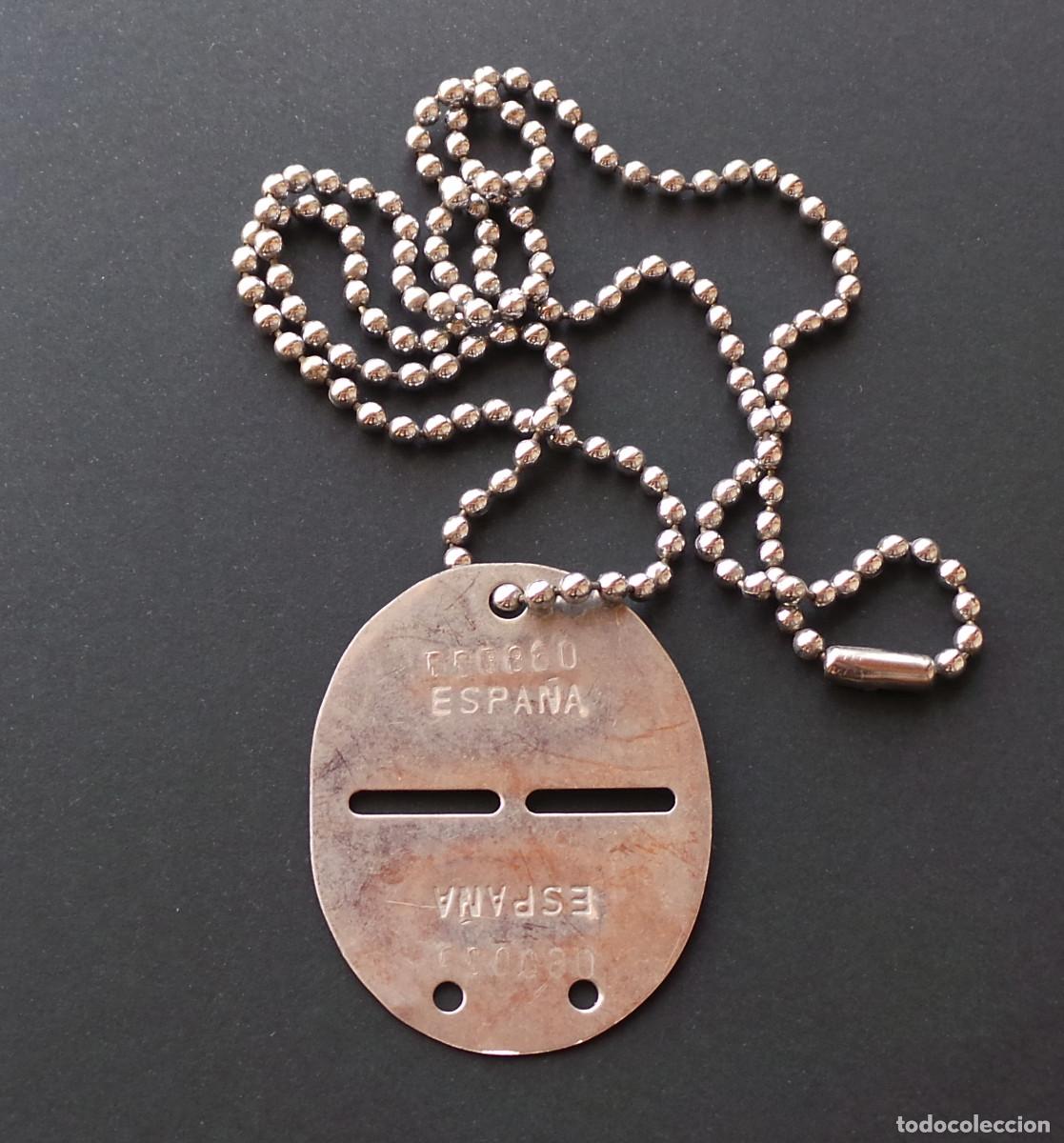 Militaria: CHAPA IDENTIFICACI&Oacute;N ESPA&Ntilde;A. - Foto 3