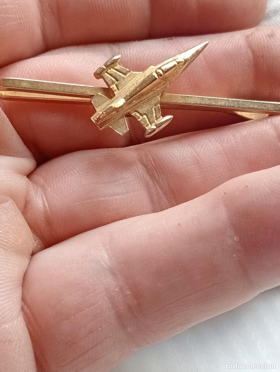 Militaria: INSIGNIA PISACORBATAS REACTOR EJERCITO DEL AIRE AVIACI&Oacute;N AVION PINS MAVERIK ALFILER CORBATA