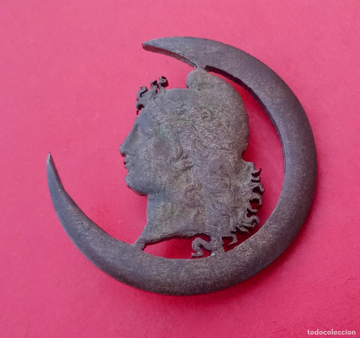 Militaria: Broche Antiguo Libertad Mas&oacute;nica Moneda Argentina.