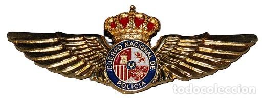 Militaria: ROKISKI/EMBLEMA ALAS DORADAS PILOTO DE HELICOPTEROS POLICIA NACIONAL