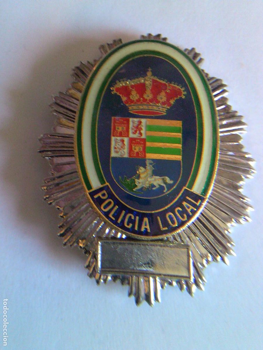 Militaria: Placa de polic&iacute;a local de Alcal&aacute; de los Gaz&uacute;les