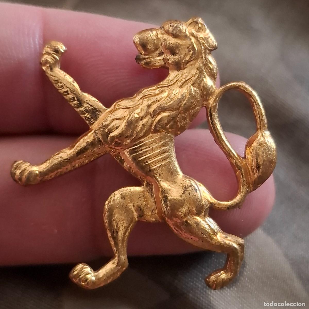 Militaria: insignia WW2 Ej&eacute;rcito belga en el exilio (Fuerzas de B&eacute;lgica Libre) insignia de boina