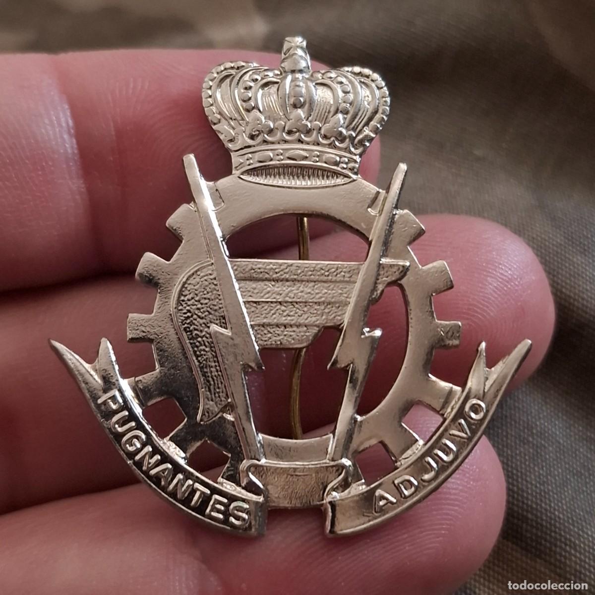 Militaria: INSIGNIA MILITAR DE GORRA DE LOG&Iacute;STICA DEL EJ&Eacute;RCITO BELGA