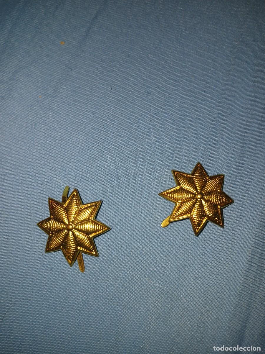 Militaria: 2 antigua medalla insignia estrella de 8 puntas de comandante vestimenta militar 4 &euro; unidad
