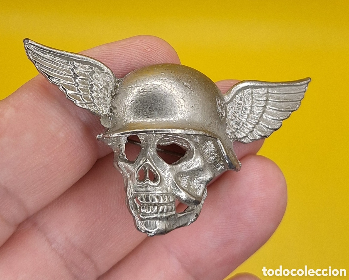 Militaria: Insignia Calavera con Alas - Foto 6