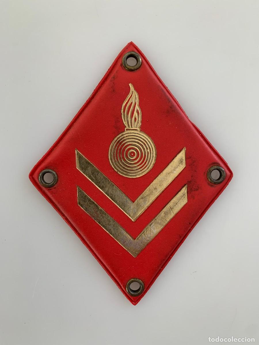 Militaria: Emblema Rombo Cadete Academia Artiller&iacute;a Ej&eacute;rcito Tierra VTG 60s
