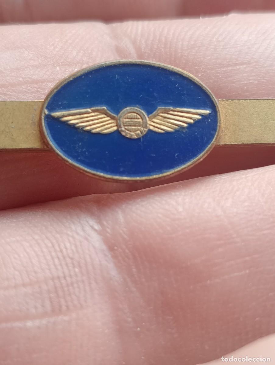 Militaria: RARO ANTIGUO PISACORBATAS COMPA&Ntilde;&Iacute;A AEREA IBERIA ALFILER CORBATA A&Ntilde;O 1939 a 1941 , INSIGNIA AVIACI&Oacute;N