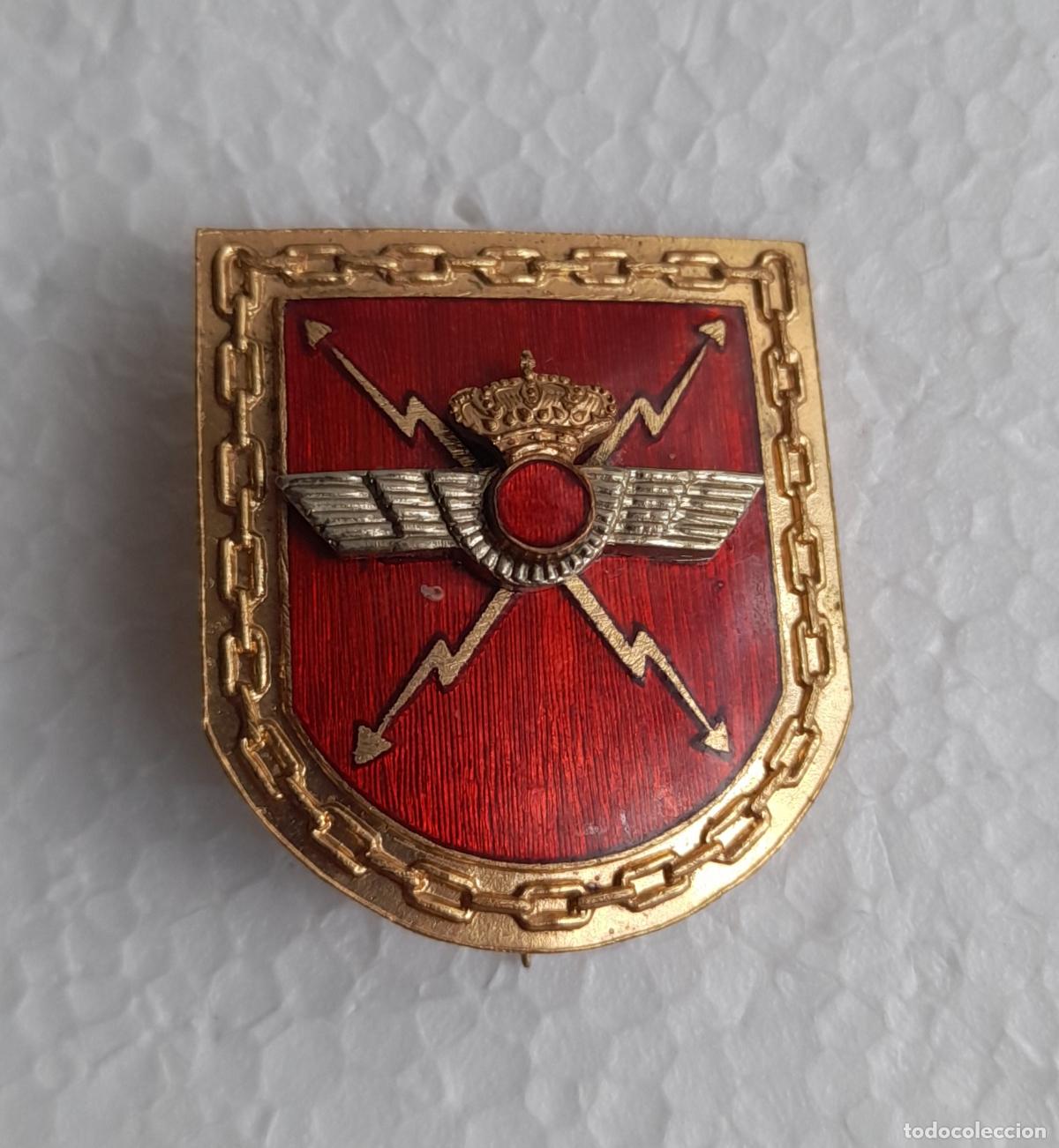 Militaria: Ej&eacute;rcito del Aire. Aviaci&oacute;n. Emblema de curso de radio a&ntilde;os 90