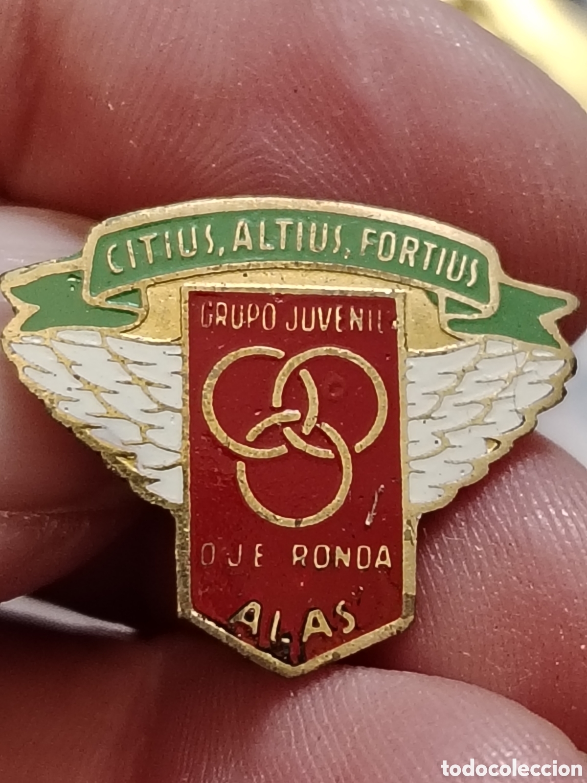 Militaria: Insignia antigua Oje alas