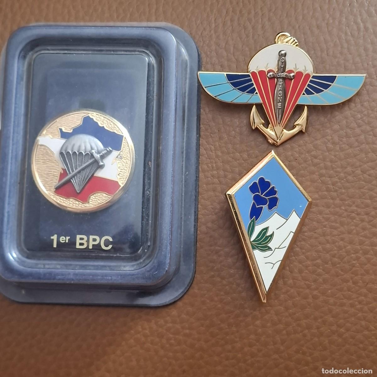 Militaria: Lote 3 insignias militares francesas.Ediciones atlas.(VER DESCRIPCI&Oacute;N)