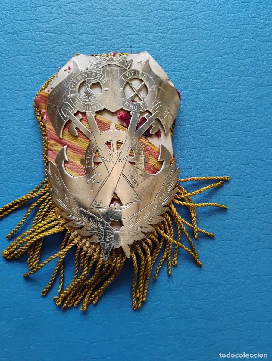 Militaria: ANTIGUA INSIGNIA DE LICENCIATURA - INFANTERIA MARINA TERCIO DE BALEARES