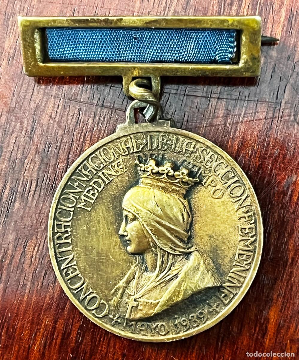 Militaria: Medalla I Concentraci&oacute;n Nacional Secci&oacute;n Femenina, Medina del Campo, Mayo 1939 A&ntilde;o de la Victoria