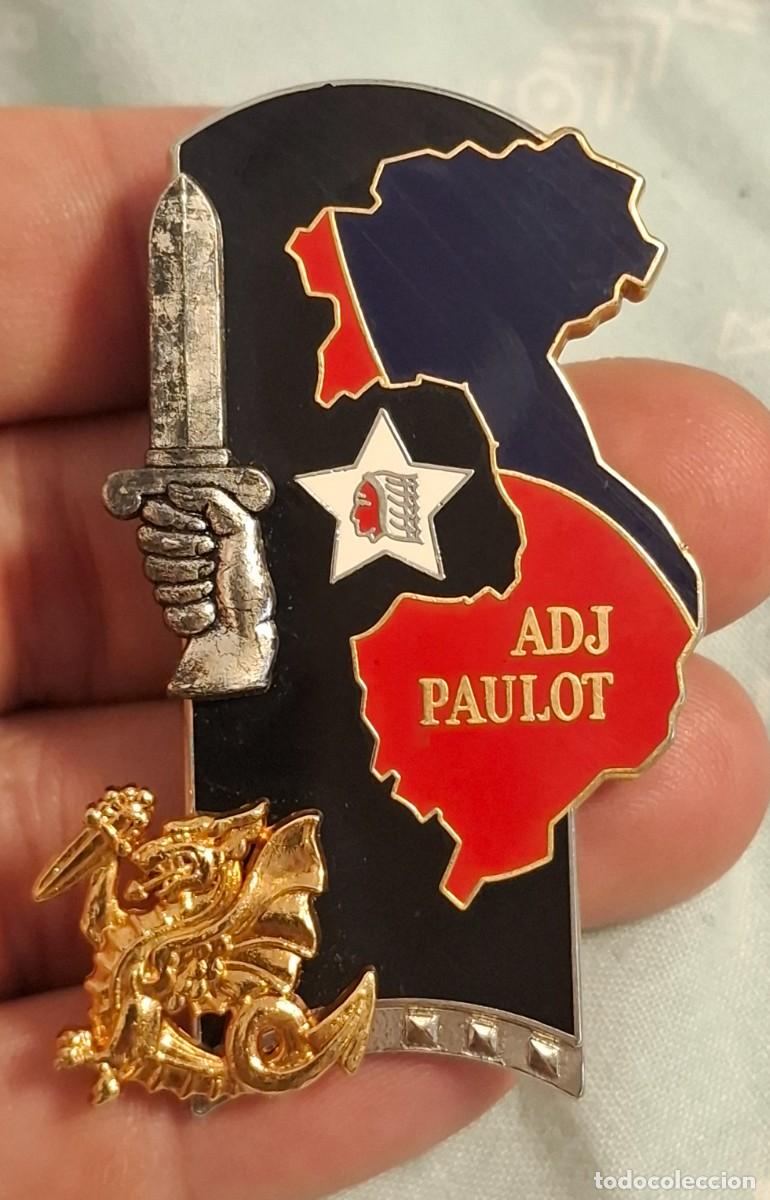 Militaria: Insignia de promoci&oacute;n ENSOA ADJ Paulot G 4591