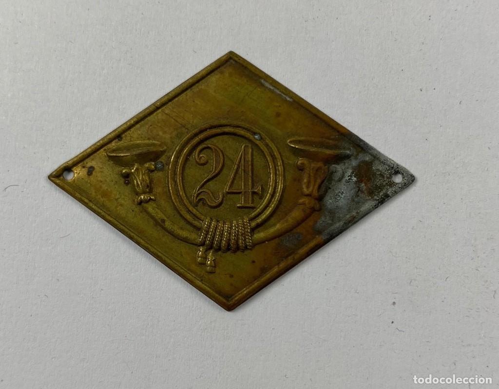 Militaria: Rombo de destino Batall&oacute;n de Cazadores de Monta&ntilde;a Col&oacute;n N&ordm; 24 extremadamente raro Original 1