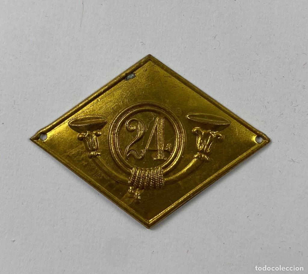Militaria: Rombo de destino Batall&oacute;n de Cazadores de Monta&ntilde;a Col&oacute;n N&ordm; 24 extremadamente raro Original 2