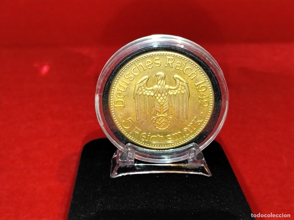 Militaria: Moneda Adolf Hitler 1942 (III Reich Hitler- Nazi- Alemania) WWII
