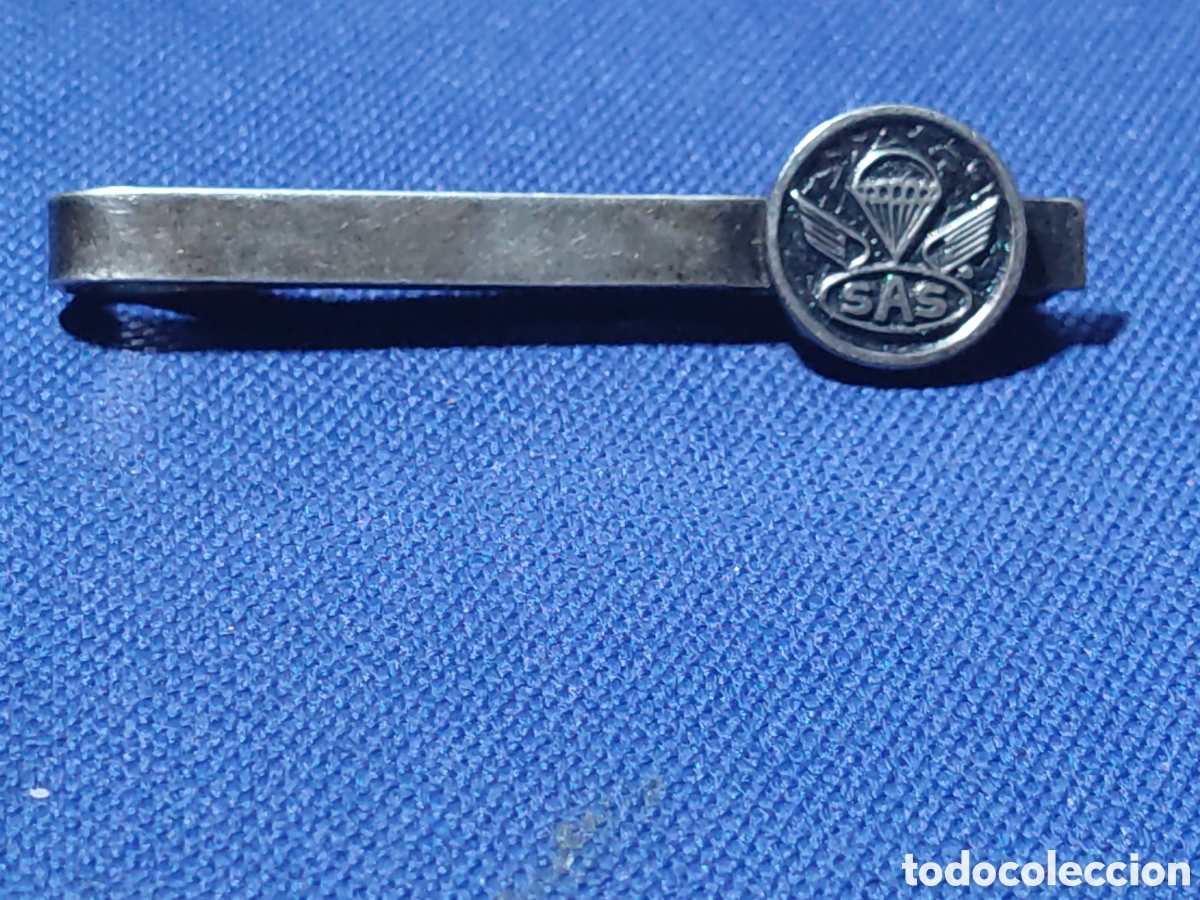 Militaria: Pisacorbatas & horquilla corbata de ejercito paracaidista o Escuela Militar de paracaidismo..