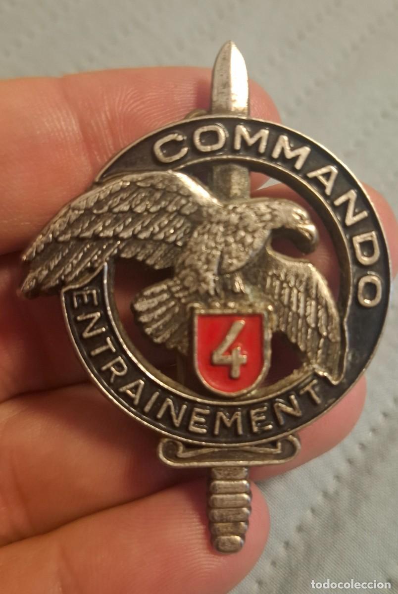 Militaria: Antigua insignia militar francesa Centro de Entrenamiento de Comandos n.&ordm; 4 (CEC 4)