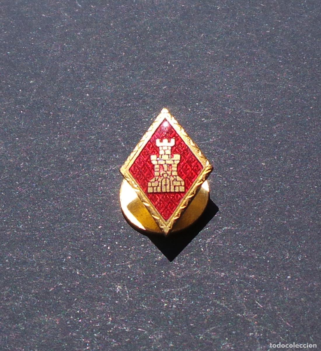 Militaria: DISTINTIVO ESMALTADO. ROMBO DE SOLAPA. INGENIEROS.