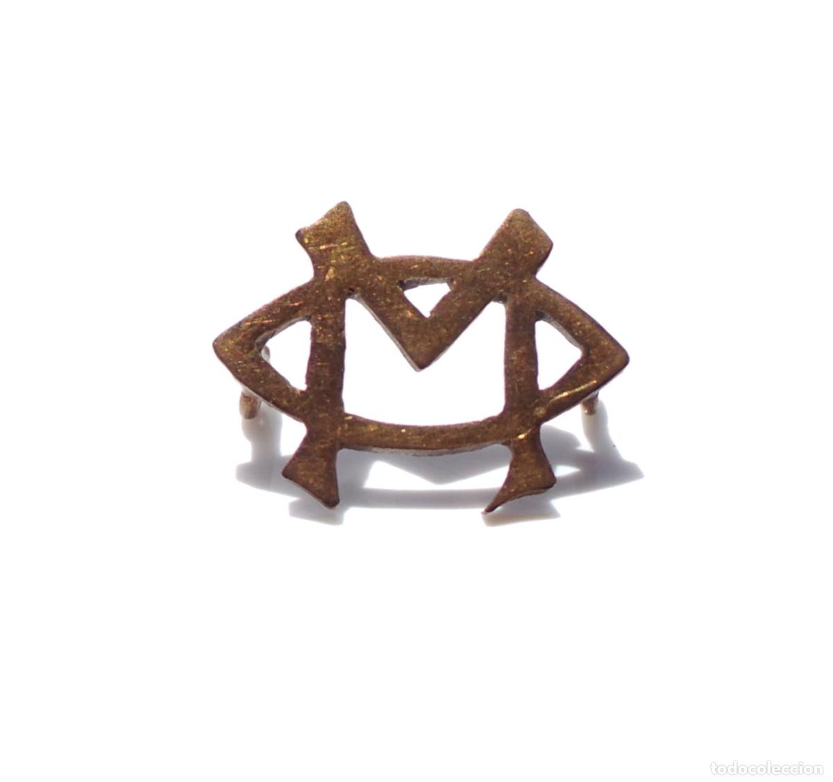 Militaria: INSIGNIA DISTINTIVO DE CUELLO, OFICINA MILITAR.