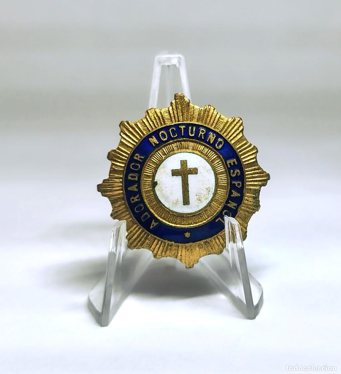Militaria: INSIGNIA - ALFILER. Adoraci&oacute;n Nocturna Espa&ntilde;ola (ANE). M406