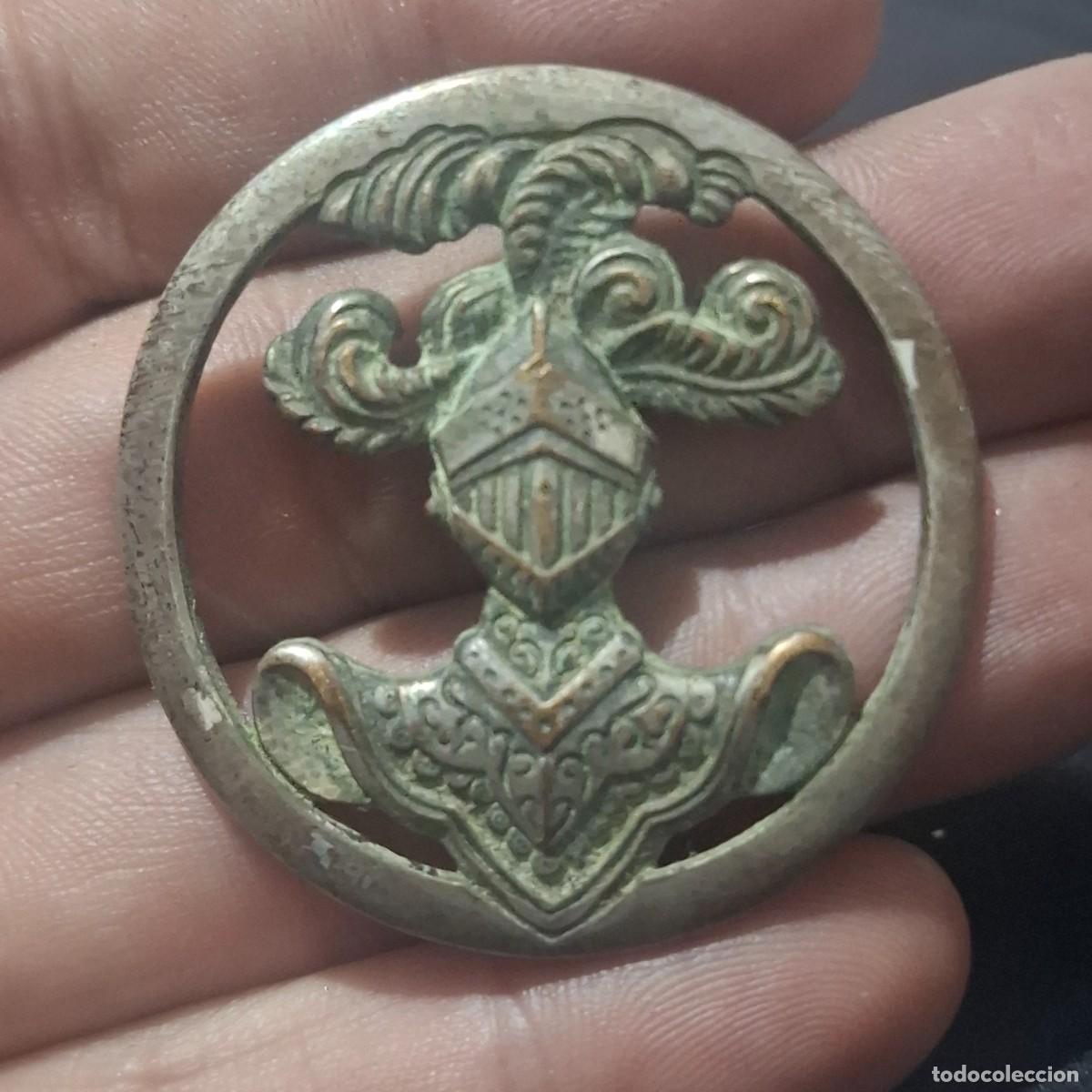 Militaria: Insignia militar francesa de boina de la caballer&iacute;a blindada. Segunda guerra mundial