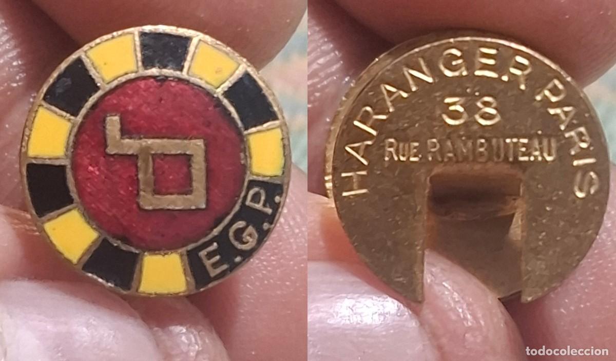 Militaria: Insignia del E.G.P. - Ecole des Gaziers de Paris / Ecole de Gaz de Paris* ESCUELA DE GAS DE PARIS