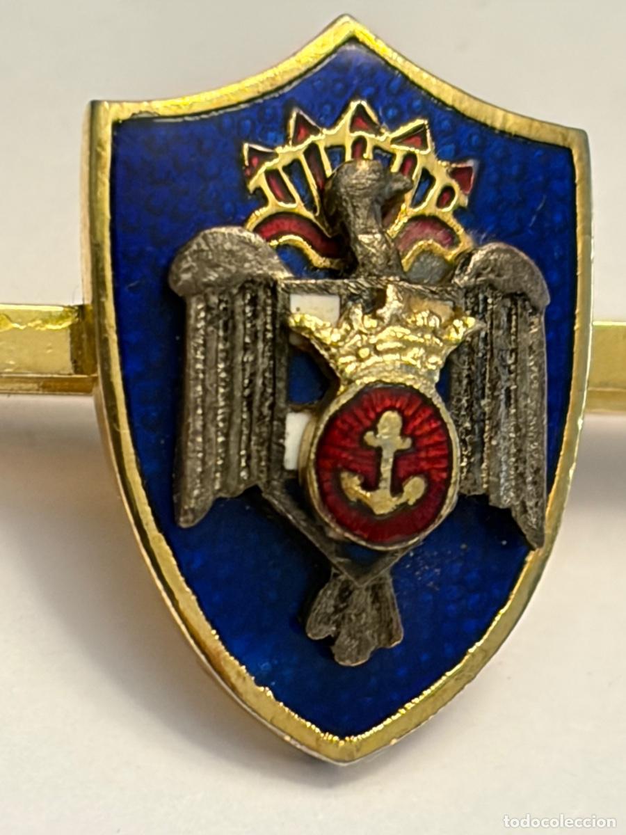 Militaria: INSIGNIA AGUJA CORBATA MILICIAS UNIVERSITARIAS NAVALES. MARINA. &Eacute;POCA FRANCO