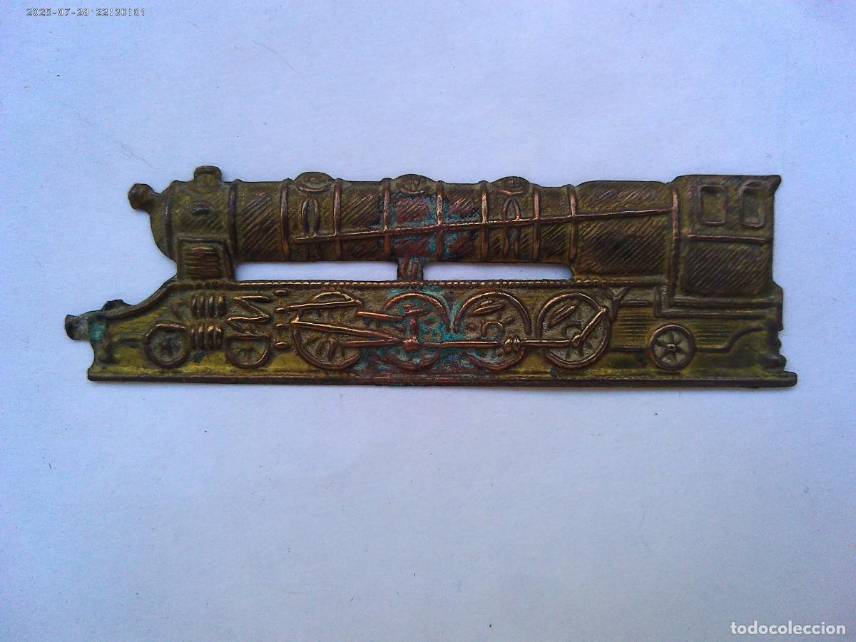 Militaria: ANTIGUO EMBLEMA DEL CUERPO DE TRENES DE MILITAR FERROVIARIO