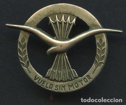 Militaria: AVIACI&Oacute;N, INSIGNIA, FALANGE, VUELO SIN MOTOR