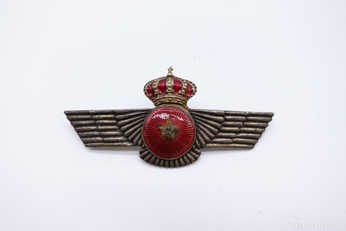 Militaria: EMBLEMA MET&Aacute;LICO ROQUISQUI AVIACI&Oacute;N EJ&Eacute;RCITO DEL AIRE ESPA&Ntilde;OL - PILOTO MILITAR
