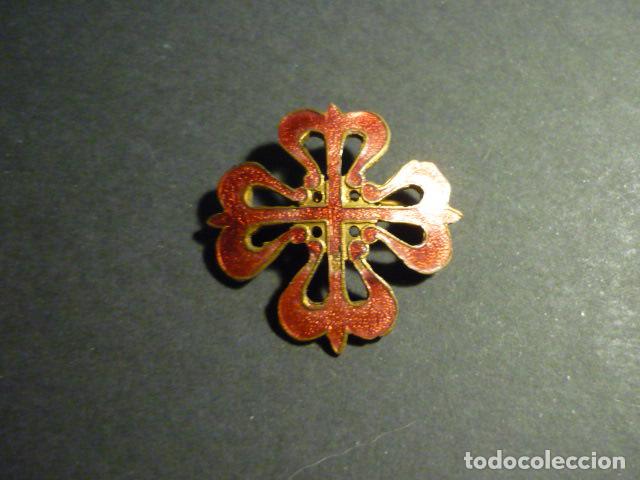 Militaria: CRUZ DE LA ORDEN MILITAR DE CALATRAVA ESMALTADA 3 X 3 CM