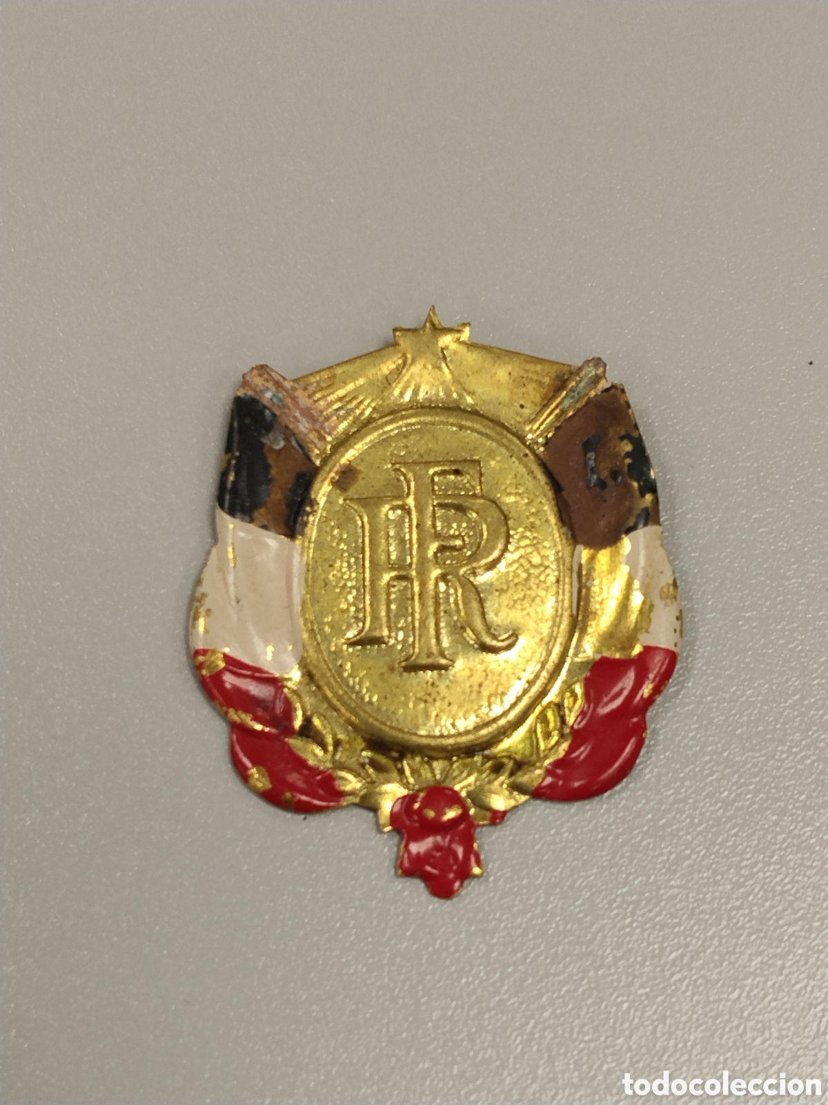 Militaria: Insignia francesa guerra mundial combatiente.aliados.francia.militar.combatents.defensa de paris