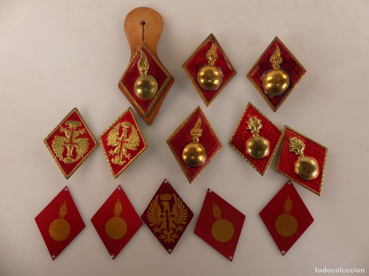 Militaria: LOTE DE ROMBOS MILITARES