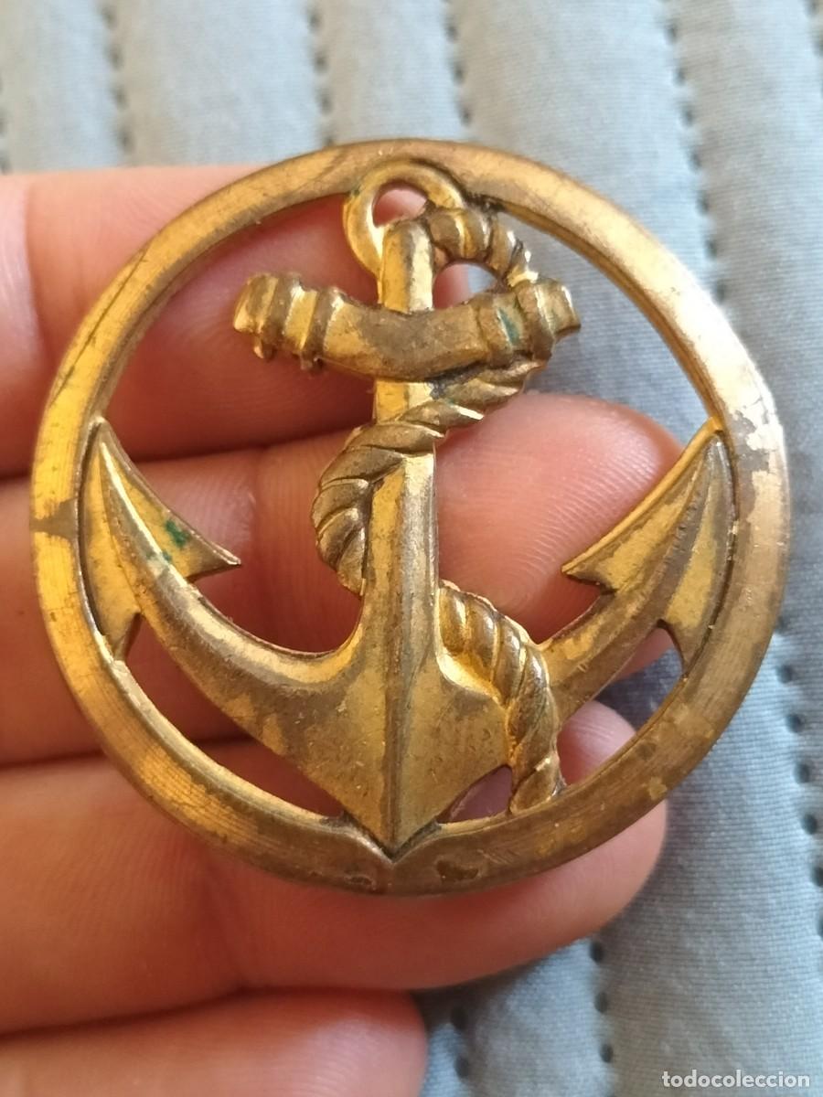 Militaria: Insignia de boina militar francesa. Tropa de marina.